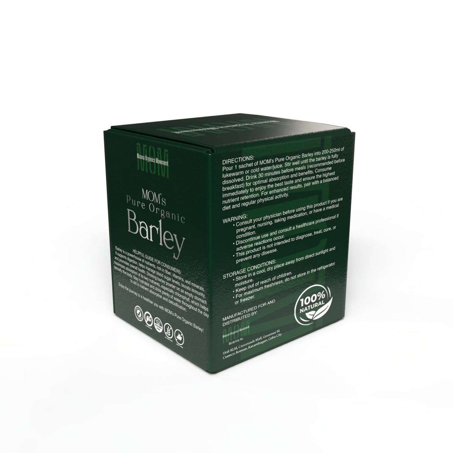 Pure Organic Barley Powdered Drink Mix